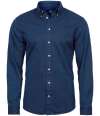 T4002 4002 Tee Jays Long Sleeve Casual Twill Shirt Indigo colour image